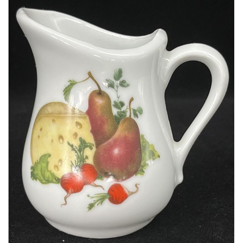Vintage Cordon Bleu‎ BIA Creamer Pitcher Fruit Pattern France